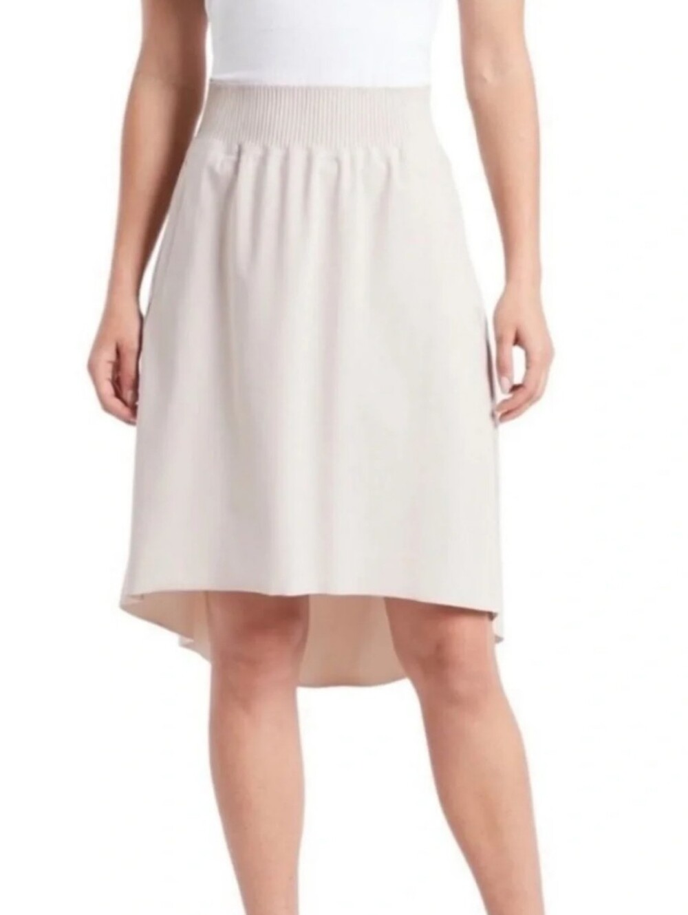 Athleta Cosmic Midi Skirt In Cream Size L